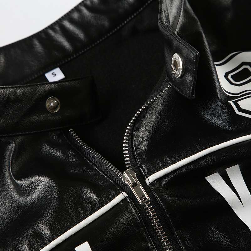 PU Leather Cropped Jacket image 6