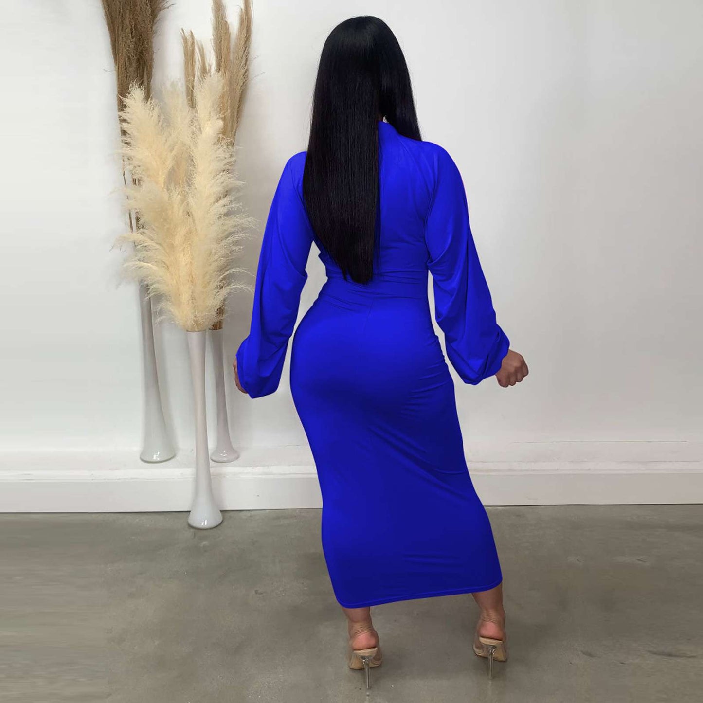 Zipper Design Bodycon Dress image 1