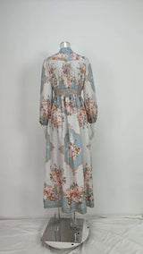 Vintage Long Sleeve Maxi Dress image 2