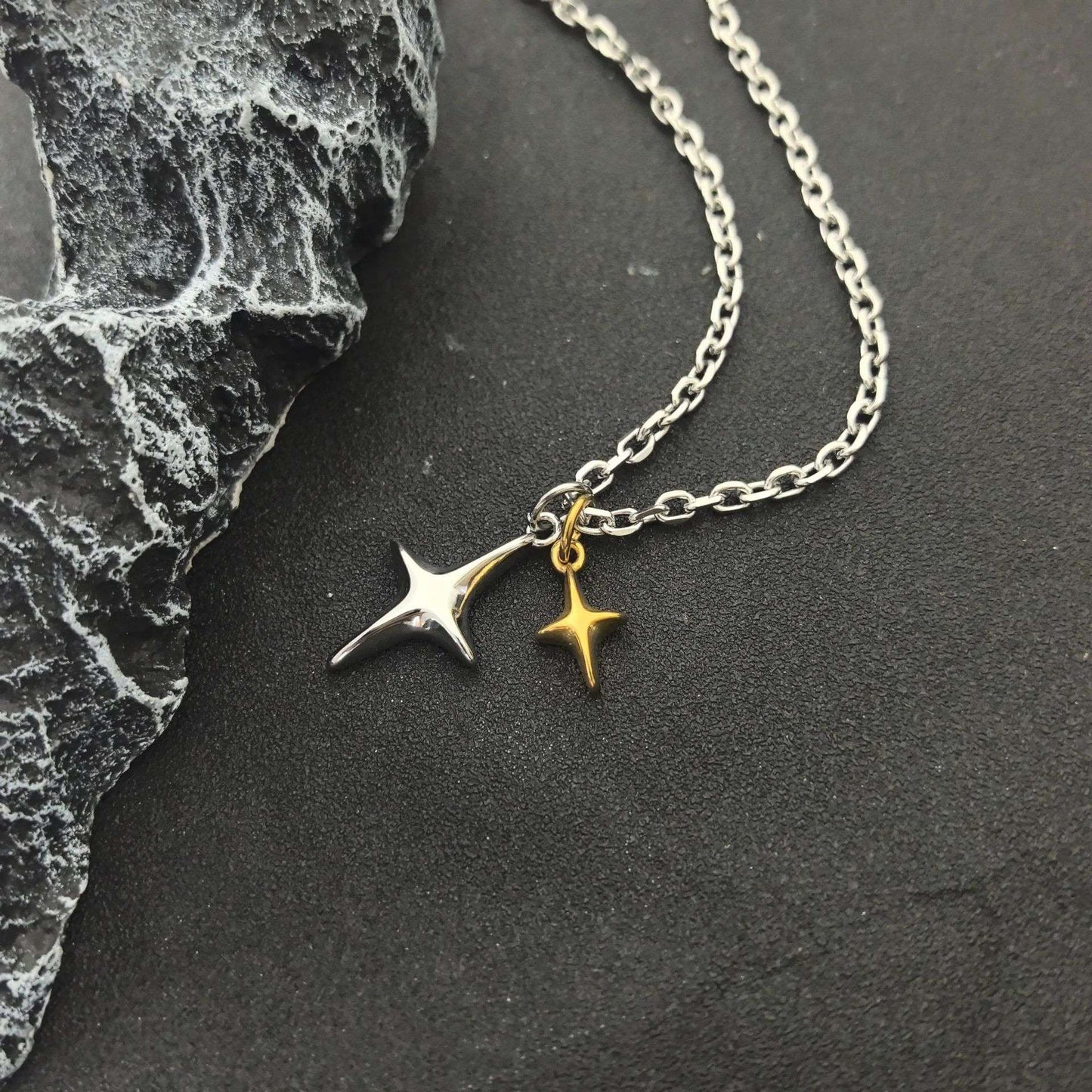 Two-Tone Starfish Pendant Necklace image 4