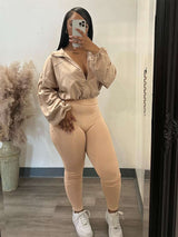 Long Sleeve Zipper Sweatsuit Tracksuits image 2