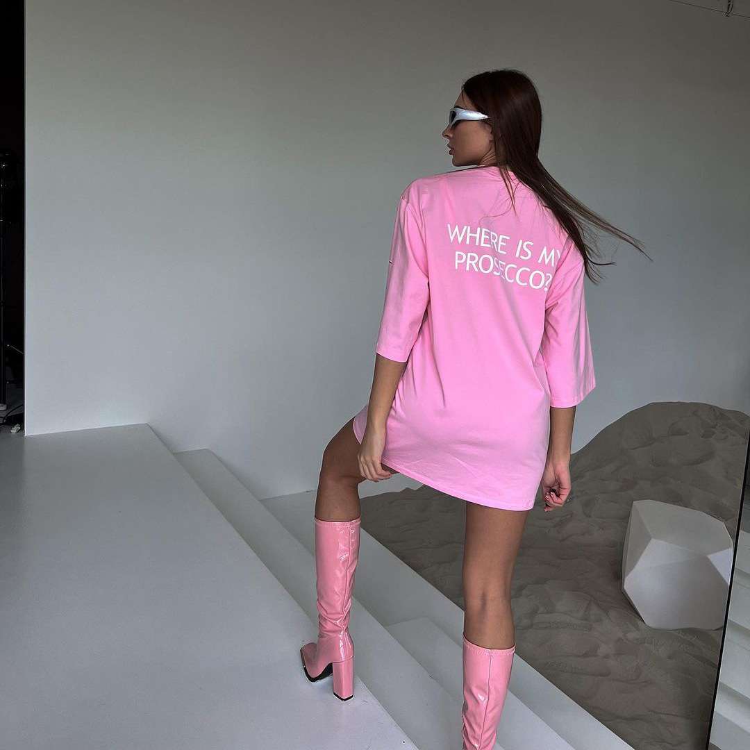 Oversized T-Shirt with Ripped Details image 1