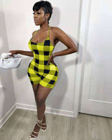 Print Spaghetti Strap Romper image 1