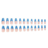 French Manicure with 3D Floral Accents image 4