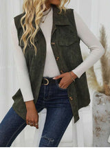 Corduroy Bliss Vest - L, Green image