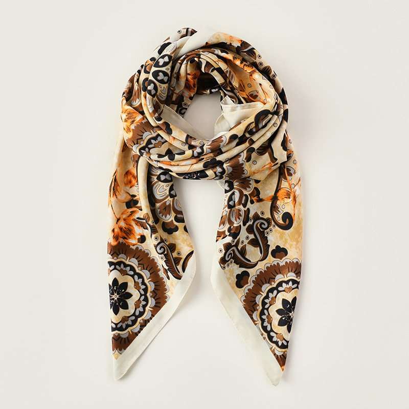 Vintage-Inspired Floral Scarf image 2