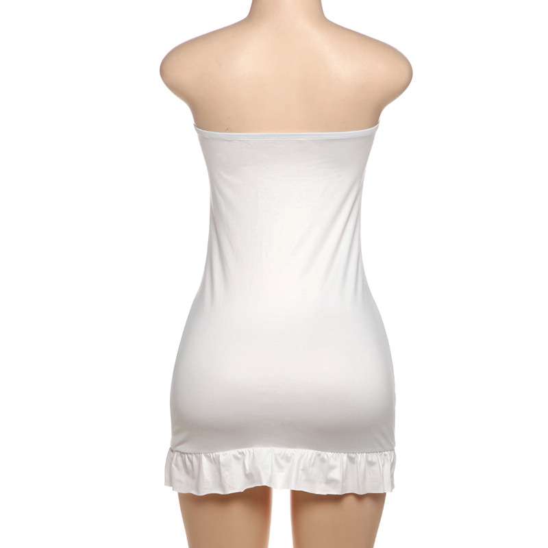 Strapless Dress with Heart Neckline image 3