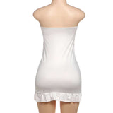 Strapless Dress with Heart Neckline image 3