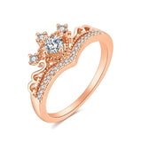 Crown-Shaped Engagement Ring - Free Size, Gold image