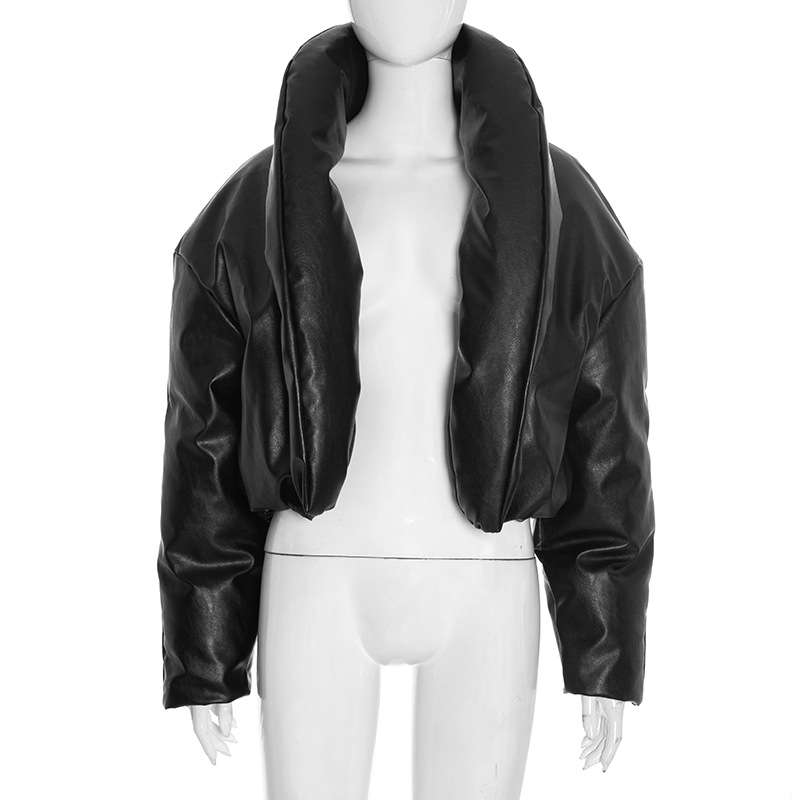 Oversized Black Puffer Jacket image 2