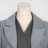 Colorblock Buckle Long Sleeve Blazers image 2