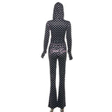Elegant Polka Dot Zip-Up Set image 4