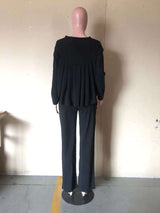 Crop Top Loose Pants Two Piece Casual Suits image 9