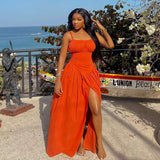 Spaghetti Strap Maxi Dress image 1