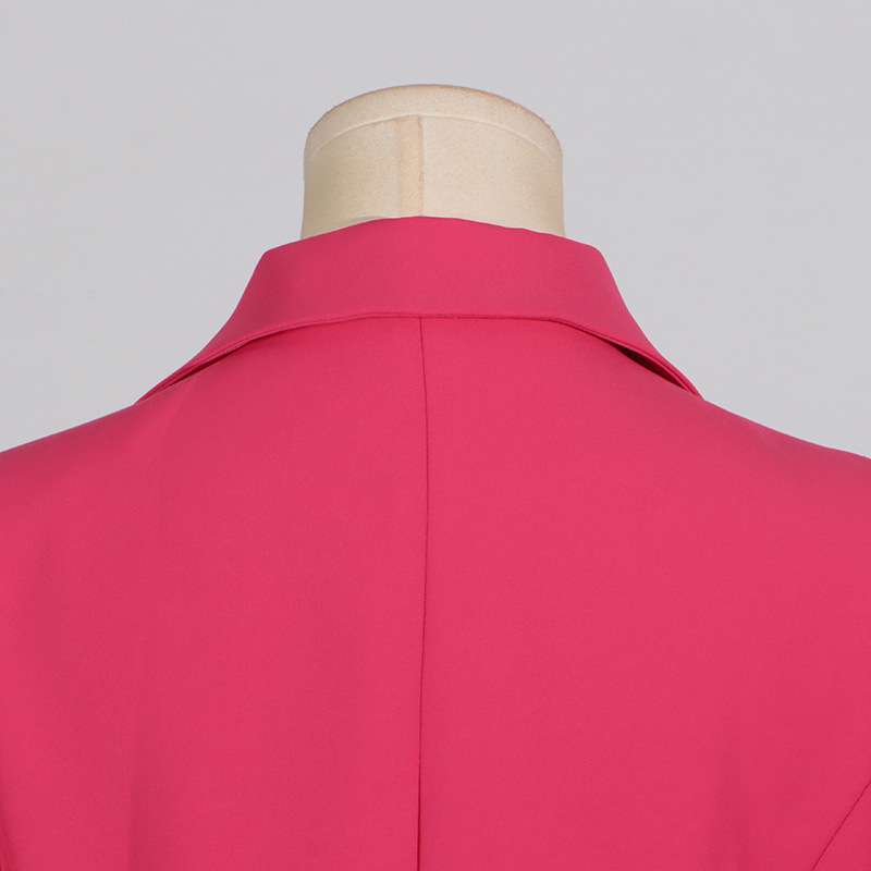 Notched Lapel One Button Women Suit image 9