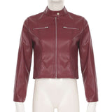 Fitted Biker Jacket with Zipper Pockets image 5