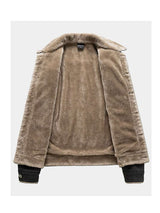 Winter Fleece Fashion Shawl Collar Jacket Casual Coat image 2
