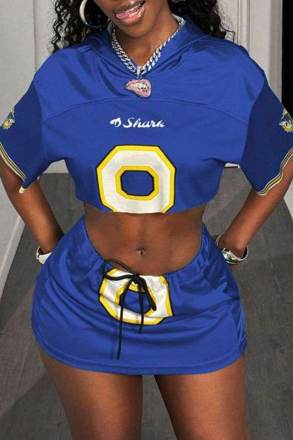 Varsity Crop & Skirt Set image 0