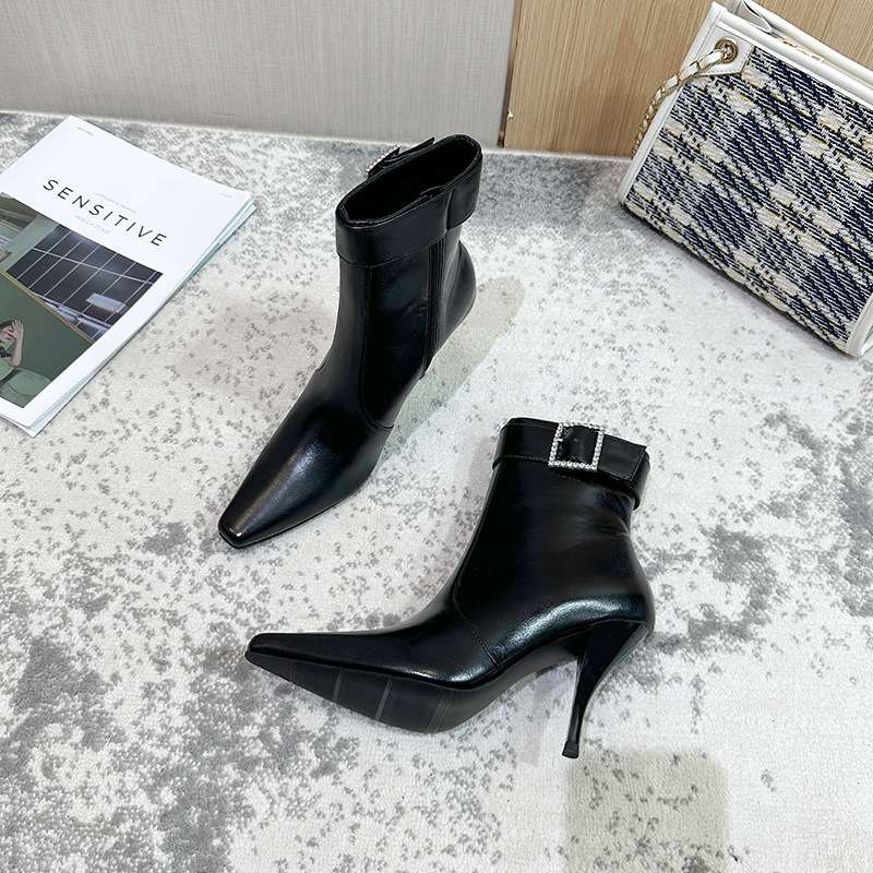 Pointed Toe Stiletto Heel Boots image 2