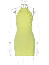 Vibrant Halter Bodycon Dress image 5