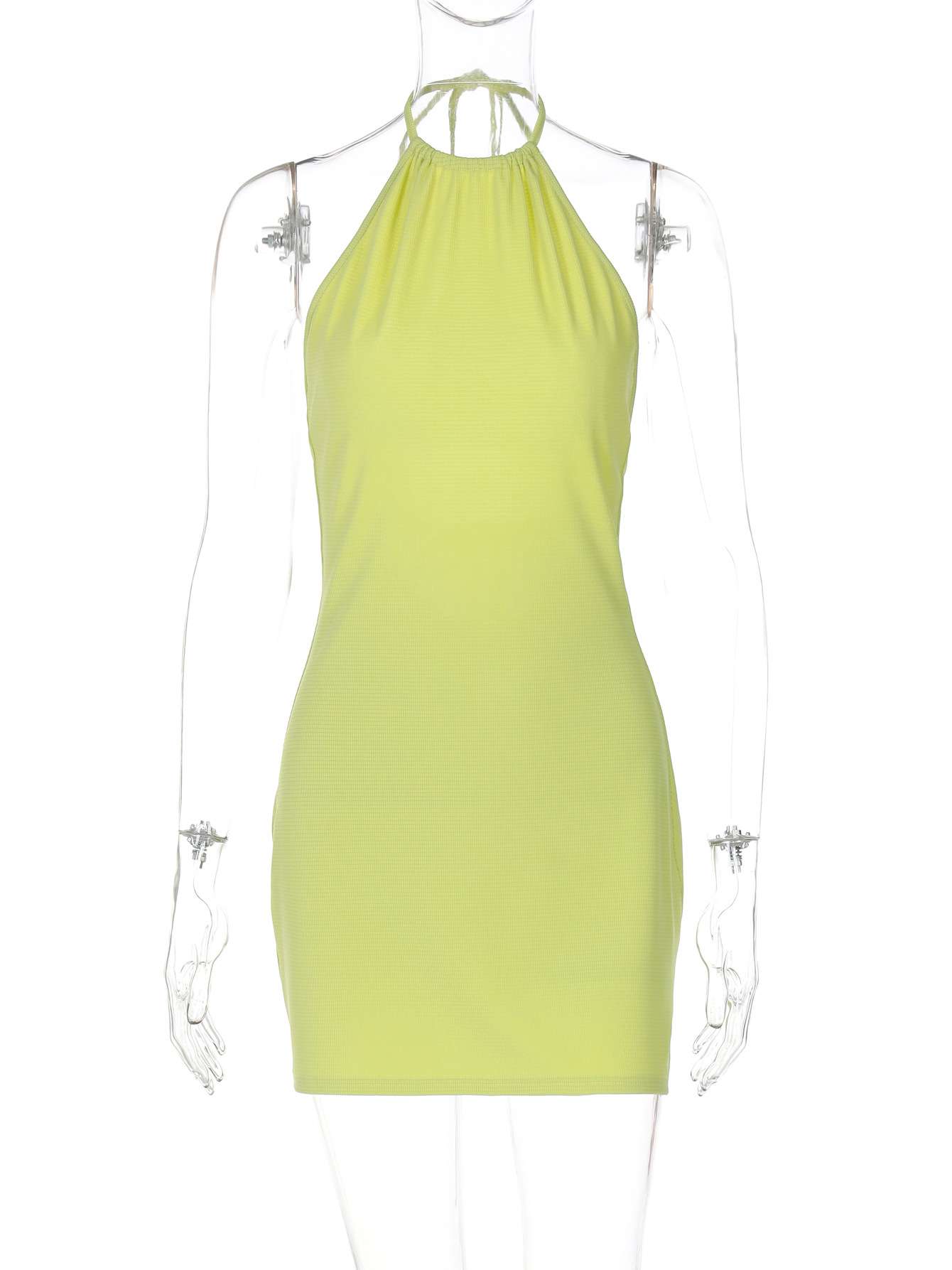 Vibrant Halter Bodycon Dress image 5