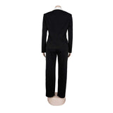Elegant Suit with Contrast Lapel & Trousers image 5