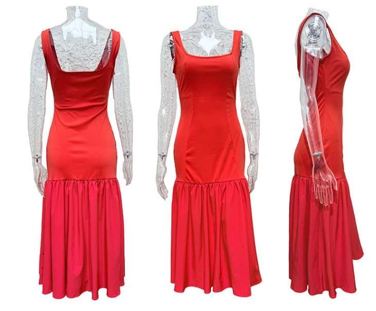 Scarlet Siren Drop Waist Midi Dress image 4