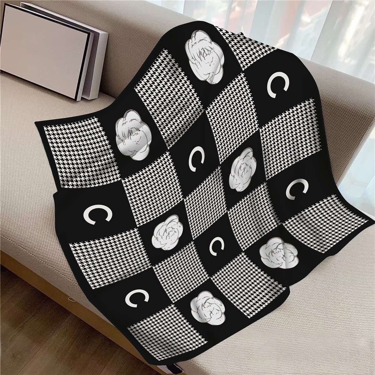 Floral Neck Scarf Head Scarf image 3