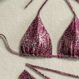 Glitter Bikini with Cutout Details image 5