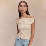 Off-Shoulder Ruched Top image 0