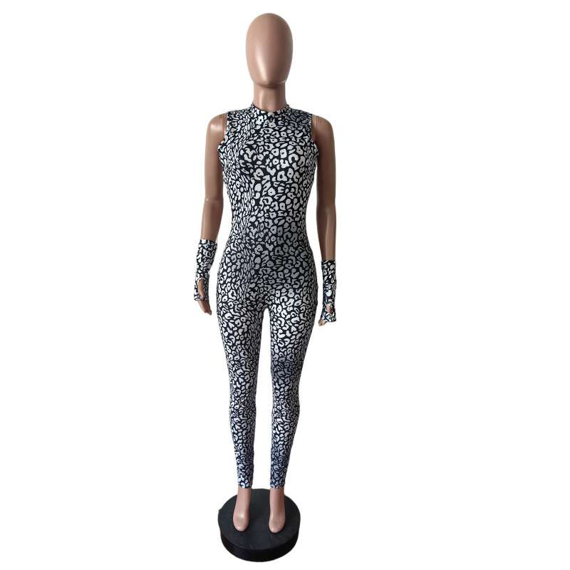 Elegant Animal Print Jumpsuit image 2