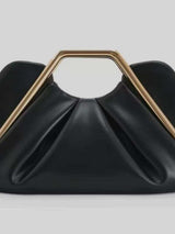 Elegant Handbag with Gold Accent