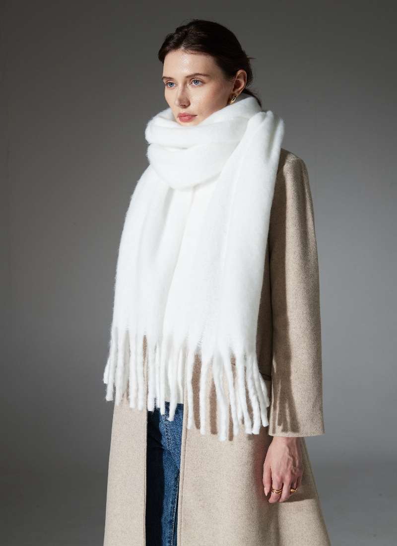 Classic Scarf Shawl Cashmere Women Winter Shawl image 4