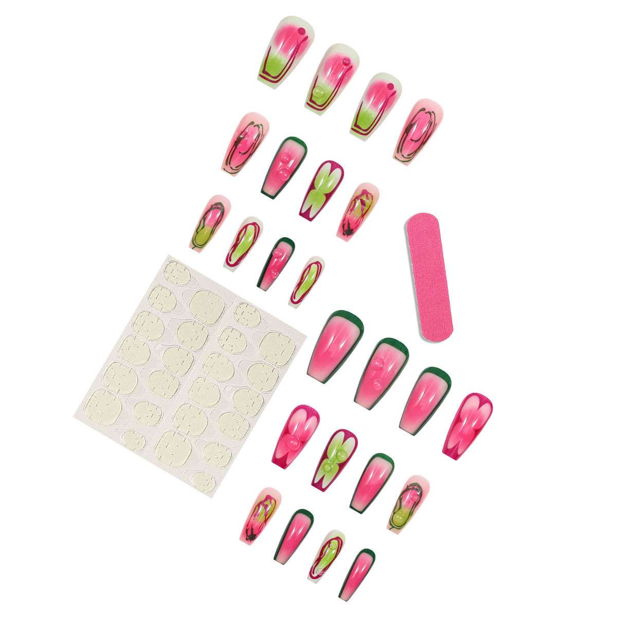 Abstract Bubble Nail Art Design image 3