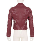 Fitted Biker Jacket with Zipper Pockets image 7
