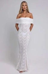 Off-Shoulder Mermaid Gown image 3