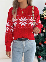 Festive Snowflake Fair Isle Sweater image 5