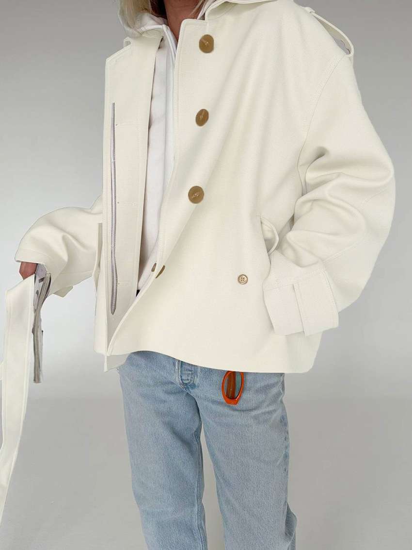 Belted Oversized Utility Jacket image 4