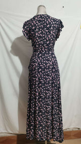 Flutter Sleeve Floral Midi Dress image 4