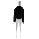 Cropped Zip Up Faux Jacket image 2