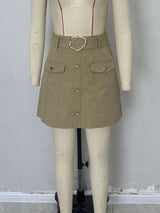 Button-Front Mini Skirt image 4