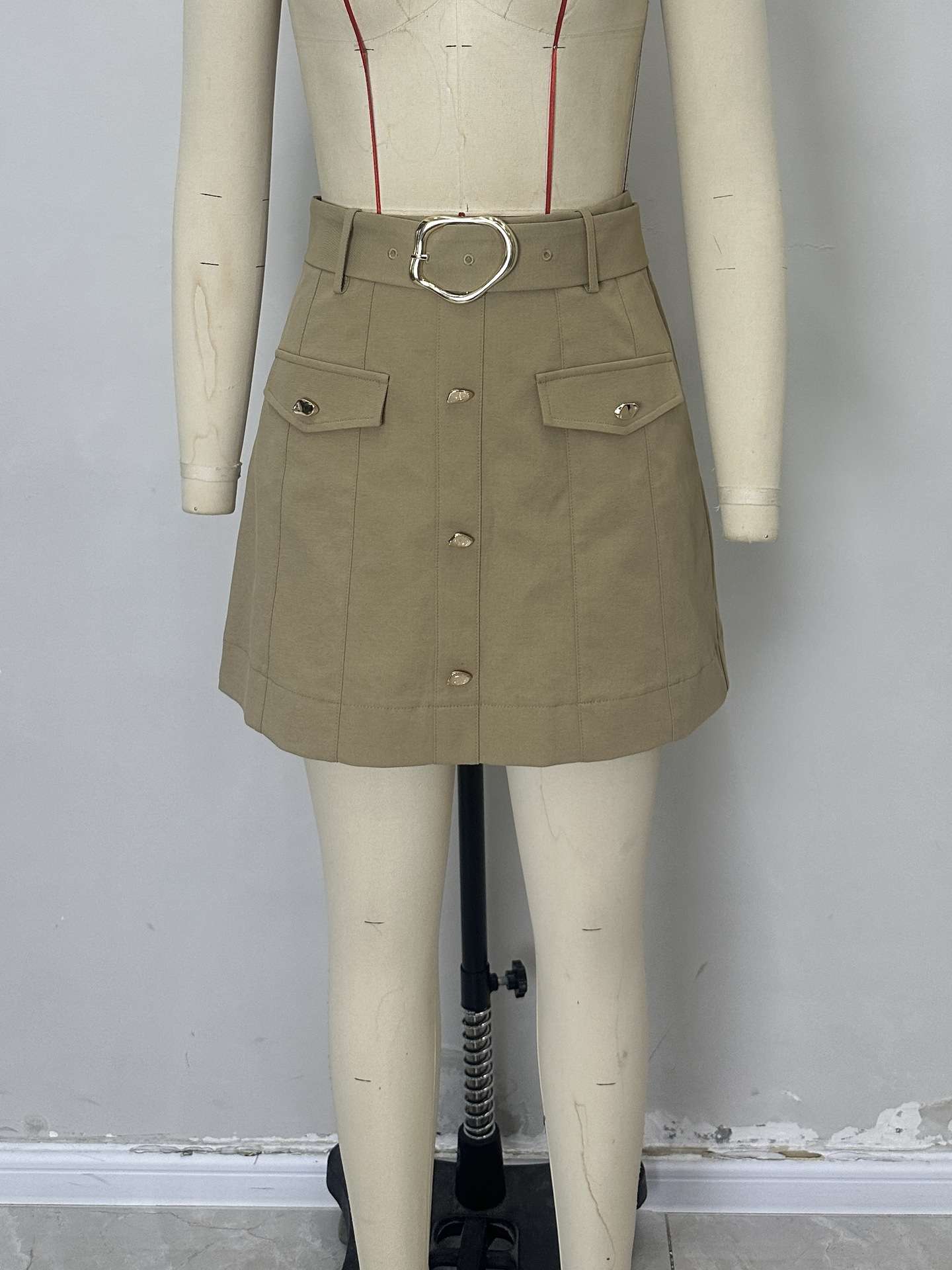 Button-Front Mini Skirt image 4