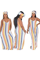 Womens Summer Suspender Maxi Dress image 7