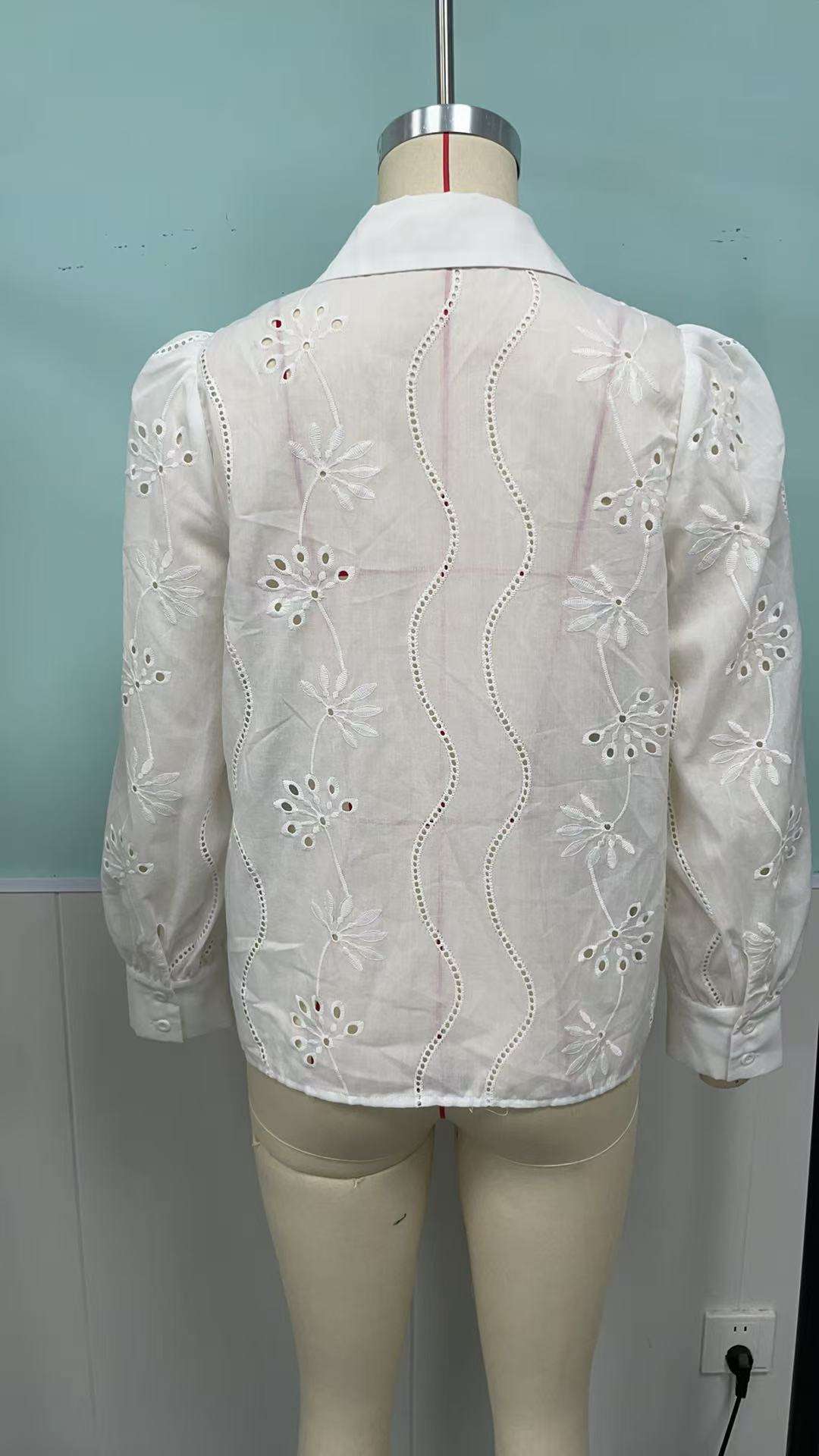 Elegant White Tie-Front Blouse image 4