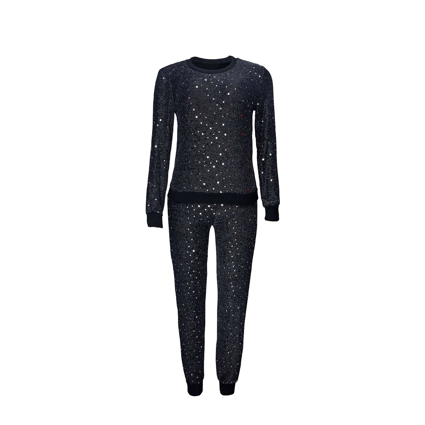 Glitter Sequin Stripe Top and Pants Set image 5