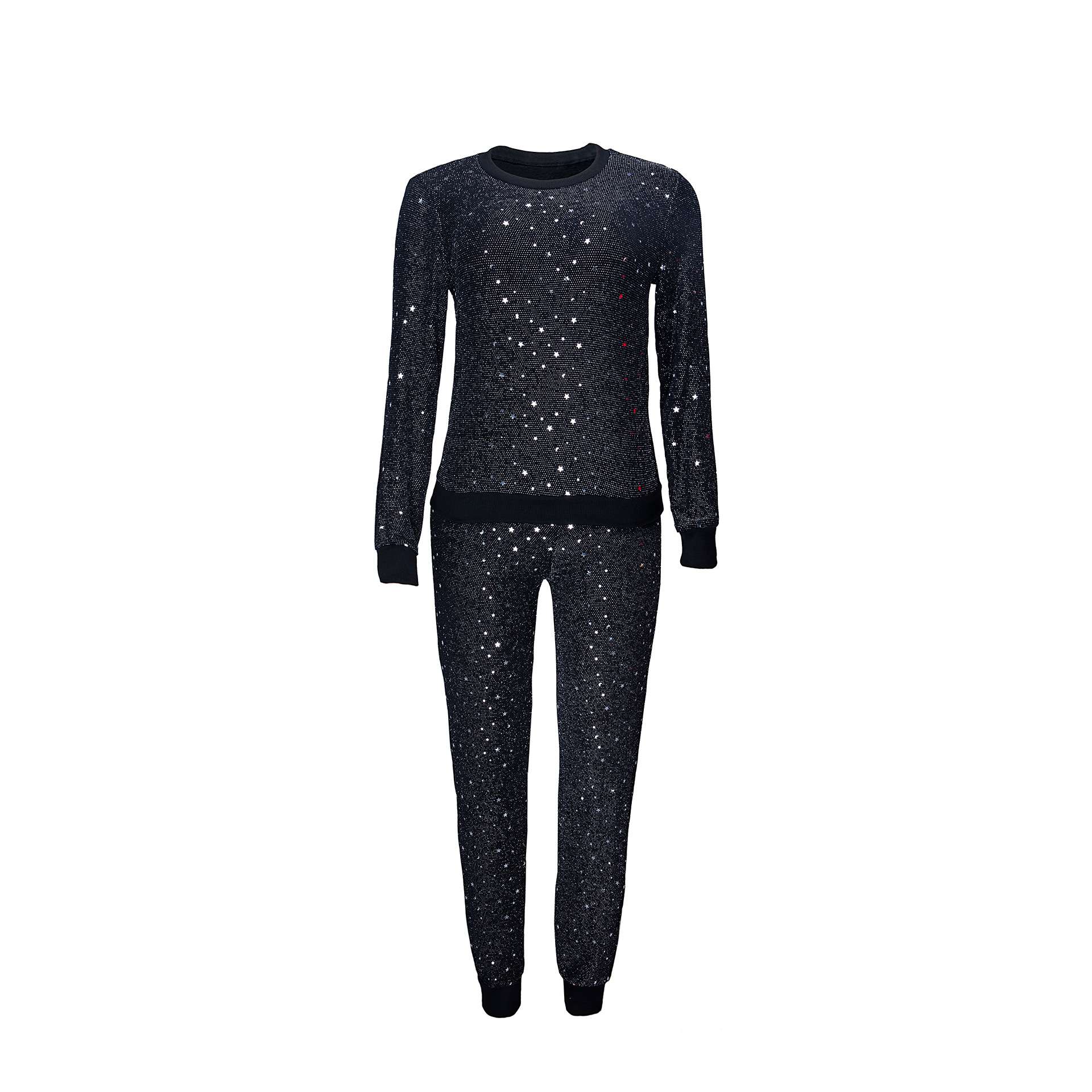 Glitter Sequin Stripe Top and Pants Set image 5