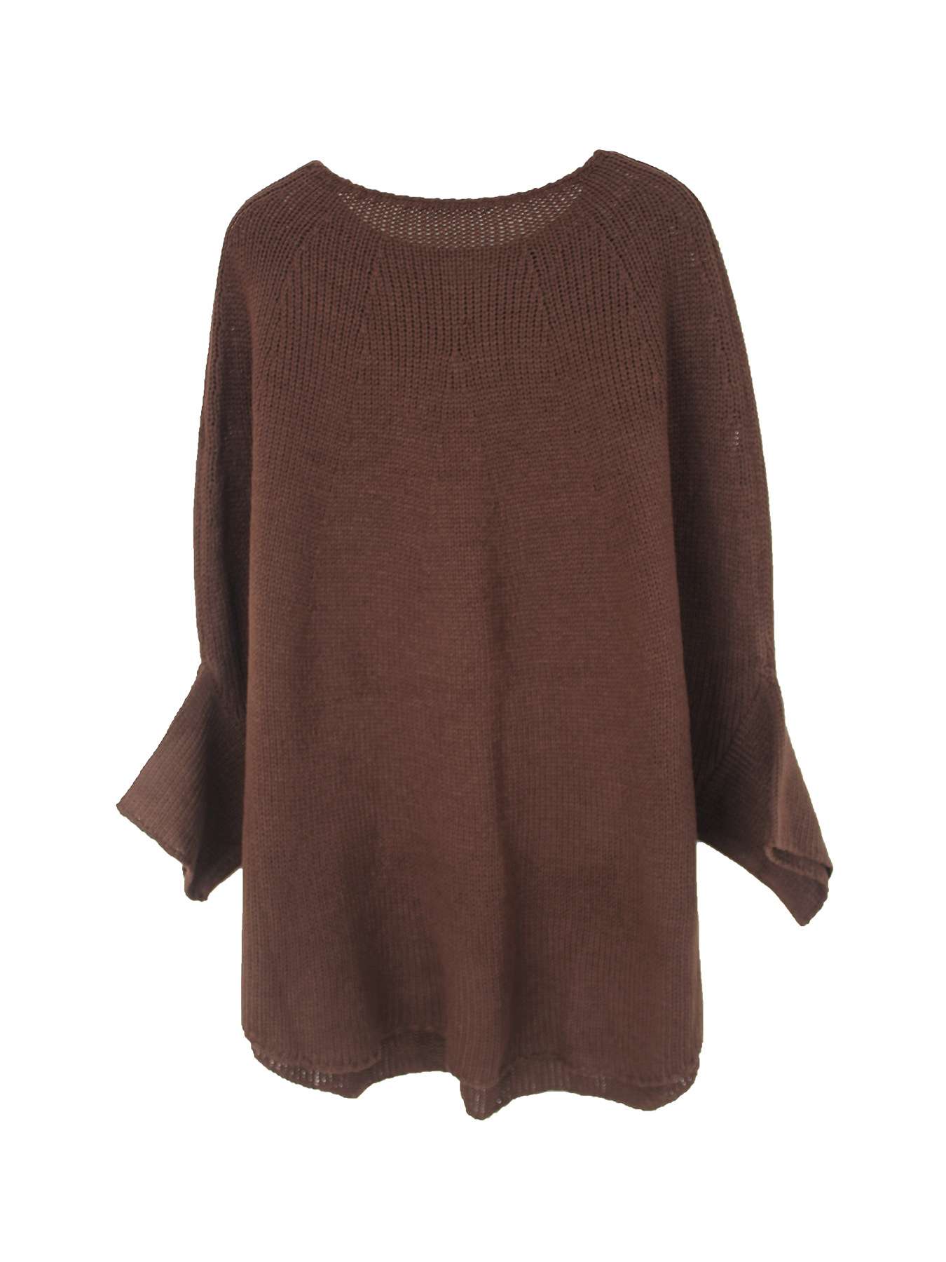Oversized Sweater with Rolled Sleeve image 6