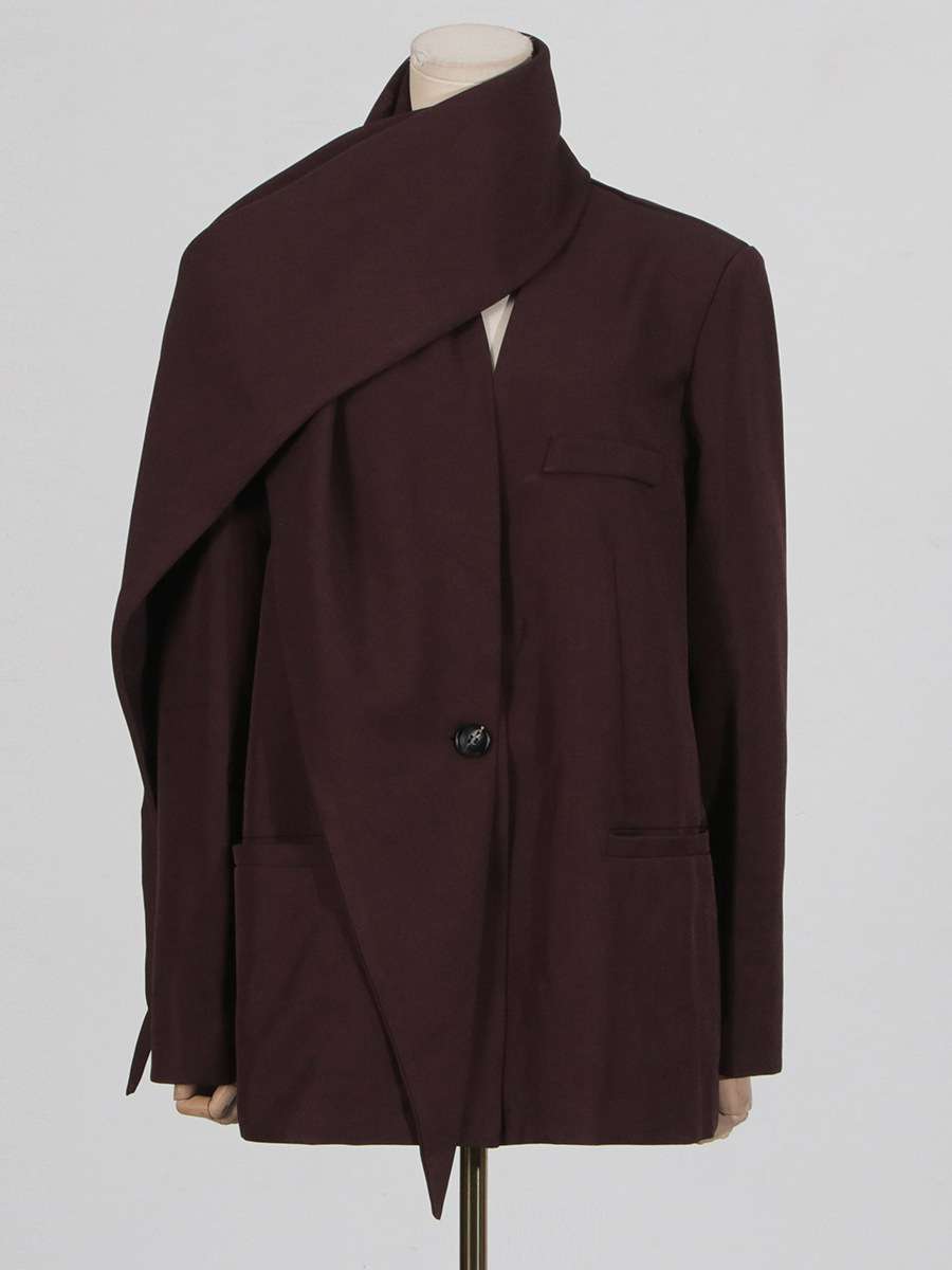 Asymmetric Cape Blazer image 3