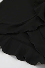 Midnight Elegance Sheer Ruffle Blouse image 6