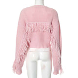 Loose Casual Pullover Fringe Sweater image 5